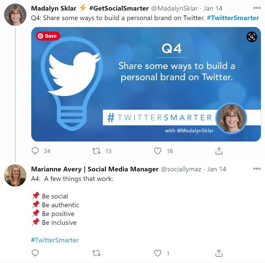 tweetchat question example
