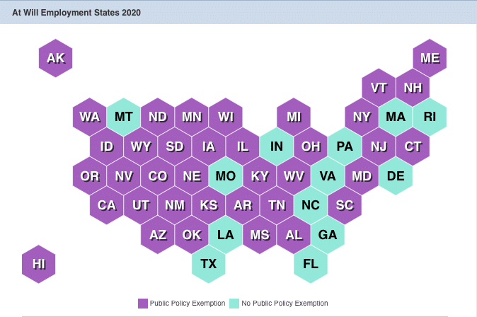 at will employment states