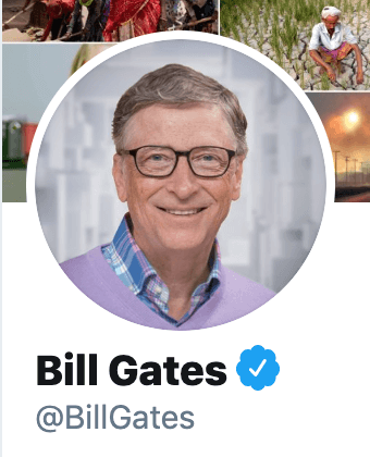 bill gates twitter profile image