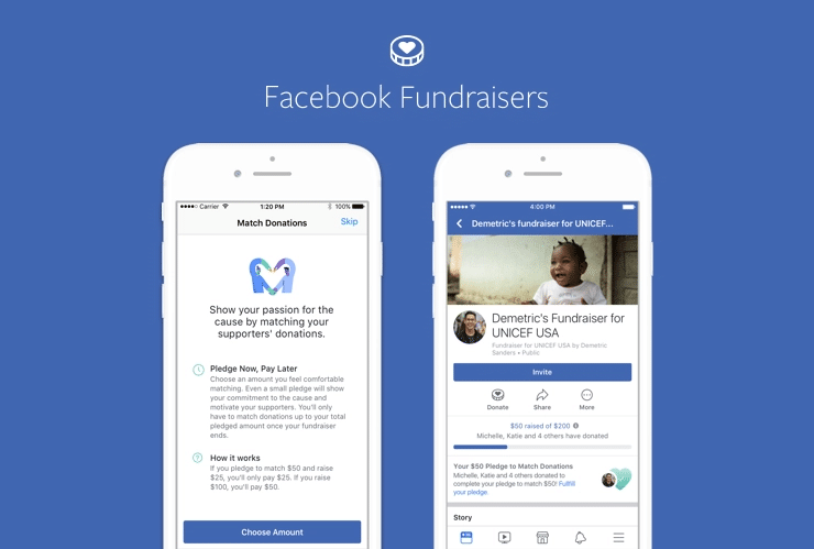 facebook fundraisers