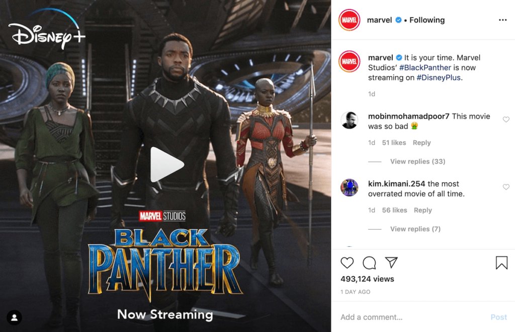 instagram black panther