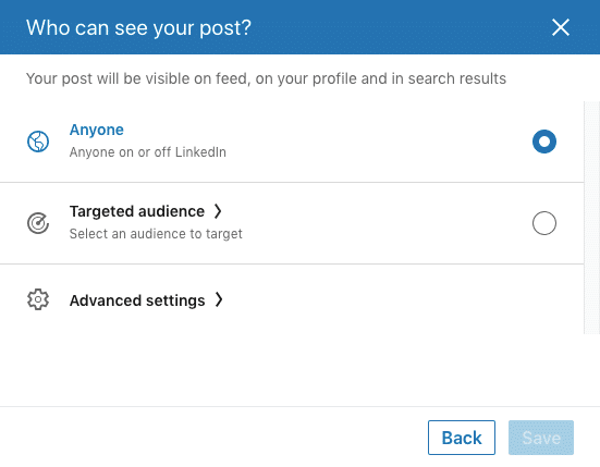 linkedin targeting