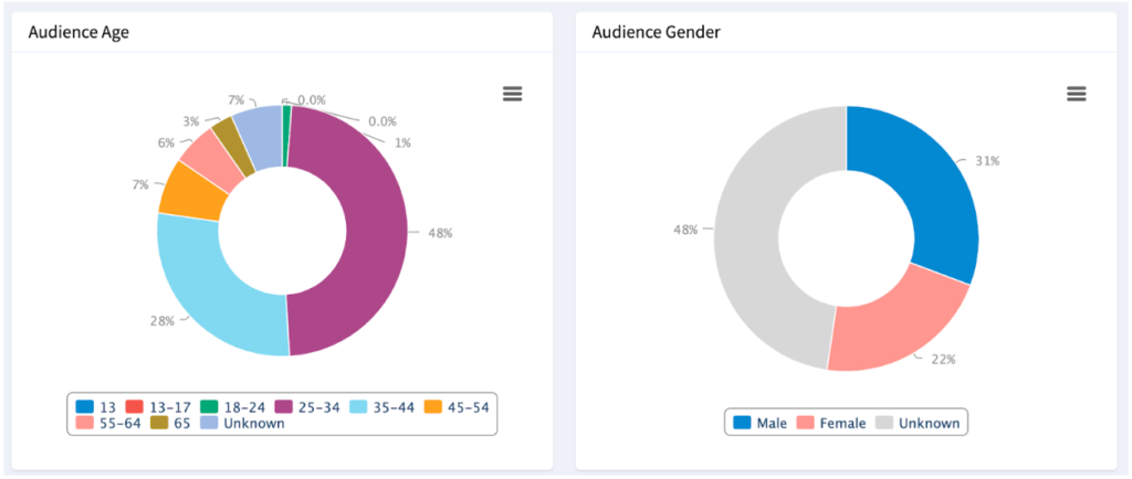 social media kpis audience demographics